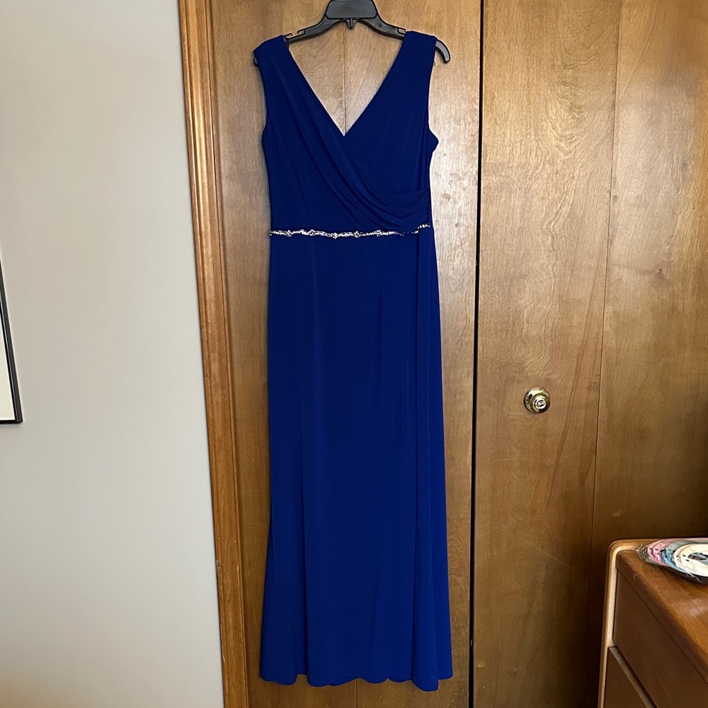 Ellen Tracy Royal Blue Maxi Dress